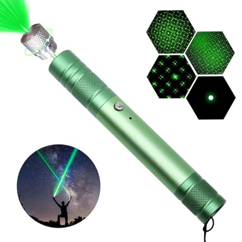 Climberty® Laser Light Powerful with USB, Laser Light Pen Portable Long Range Rechargeable Torch Green Light Multifunctional Small Torches Super Bright Suitable for Outdoor and Sales Display Teachers Climberty® Laser Light Powerful with USB, Laser Light Pen Portable Long Range Rechargeable Torch Green Light Multifunctional Small Torches Super Bright Suitable for Outdoor and Sales Display Teachers